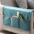 Sofa Armrest Organizer with 3 Pockets Faux Leather Armchair Magazine Holder Couch Remote Caddy Control Holder Waterproof Sofa Bedside Storage Pockets Bag Furniture Protector for Cellphone Book Pouch