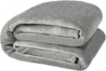 NANPIPER Fleece Blankets, Super Soft Flannel Queen Size Blanket for Bed, Luxury Cozy Microfiber Plush Fuzzy Blanket,Grey