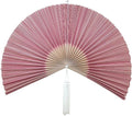 Fan Wall Decor, Boho Hanging Headboard,Decorative Folding Fans for Over Bed Decorations (Redpink, 31inch)