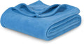 Berkshire Blanket Microfleece Throw Size Bed Throw Blanket Royal Blue, Lightweight Soft Breathable Plush Micro Fleece Throw Blanket for Travel, Bed and Couch, 50x60 Inches