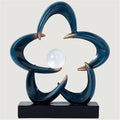 Abstract Sculpture Art Home Decor Accents Modern Decorative Objects for Living Room Shelf Coffee Table TV Stand Cabinet Office Decor Accents (Blue A)