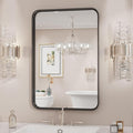Sweetcrispy 24x36 Inch Black Bathroom Mirrors for Wall, Bathroom Mirrors for Over Sink, Rectangle Wall Decor for Entryway, Bedroom, Vanity