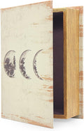 PACOLO Decorative Book Boxes, Faux Wood with Magnetic cover Storage for Hidden Jewelry, Money, and Cash (Lunar Eclipse)