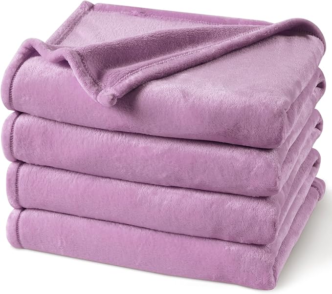 PHF Ultra Soft Fleece Blanket King Size, No Shed No Pilling Luxury Plush Cozy 300GSM Lightweight Blanket for Bed, Couch, Chair, Sofa, Perfect Decorations Gifts, 108" x 90", Valerian