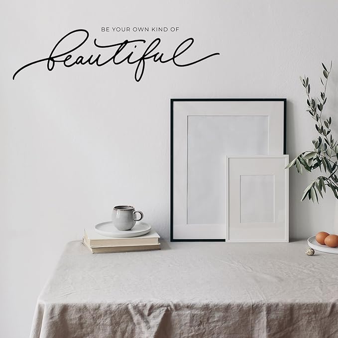 Zonon 5 Sheets Vinyl Wall Decals Peel and Stick Inspirational Quotes Decals Motivational Wall Stickers for Mirror Bedroom Living Room Office Bathroom(Believe in Yourself)