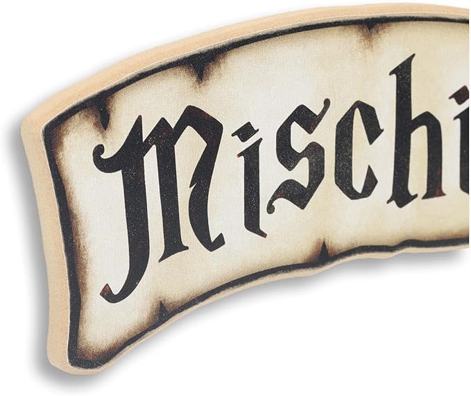 Harry Potter Mischief Managed Rustic Wood Wall Decor - Vintage Mischief Managed Sign for Home Decorating