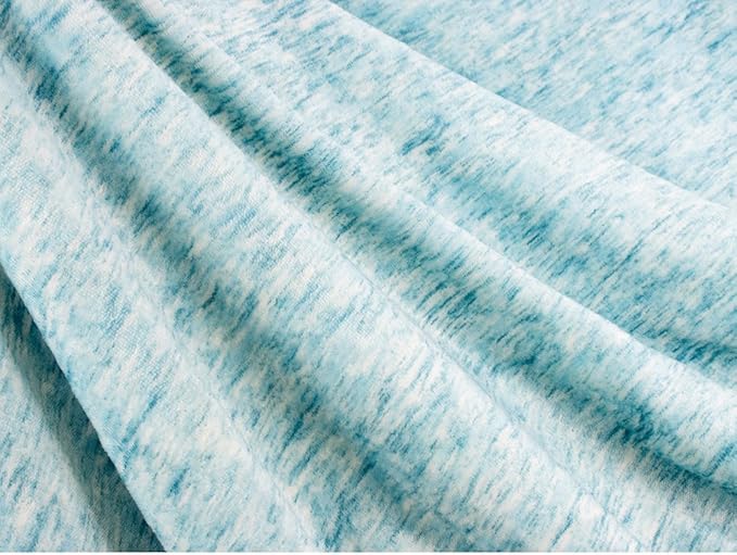PAVILIA Melange Teal Blue Twin Bed Sherpa Blanket Throw, Warm Soft Cozy Reversible Blanket Couch Sofa, Thick Plush Large Fleece Blanket, Decorative Home Room Decor Gift Men Women, 60x80 Turquoise Aqua