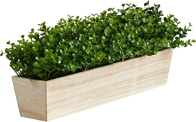 19in. Eucalyptus Artificial Plant in Decorative Planter