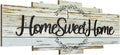 Jetec Home Sweet Home Sign, Rustic Wood Room Wall Decor, Farmhouse Plaque Wall Hanging Wooden Sign for Bedroom, Living Room, Wedding Decor(Rustic)
