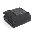 Casa Platino Fleece Blanket Twin Size – 300 GSM Charcoal Grey Fleece Throw for Bed or Couch – Soft Cozy Warm Bed Blanket for Winter, Fuzzy Plush Elegant Gifts for Kids, Men & Women - 68x90 Inch
