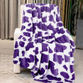 Purple Throw Blanket for Bed - Lavender Soft Fleece for Women, Girls, Teens | Lightweight Bedding & Couch Accessories - Purple Gifts for Birthday, Holidays 50"x60"