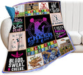 Cheerleader Blanket Cheerleader Throw Blanket Cheerleading Decor Stuff Cozy Flannel Fleece Soft Plush Fuzzy Warm Lightweight Bedding Gifts for Women Girls Kids 80"X60"
