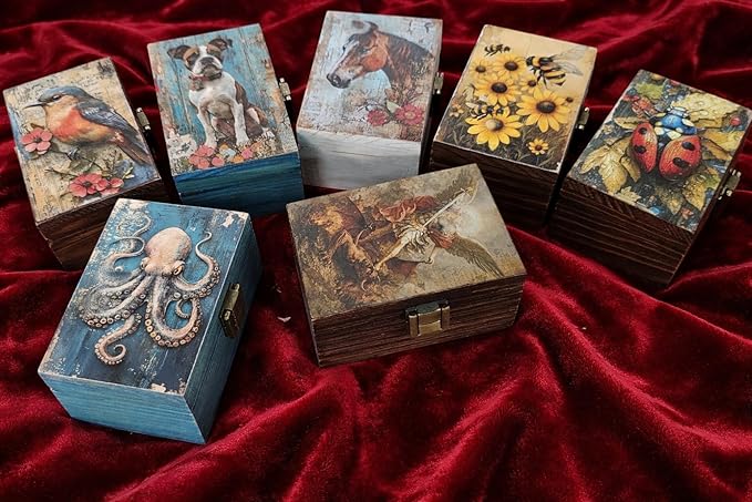 RK Collections Trinket Boxes Small Jewelry Keepsake Box (Saint Michael Archangel)