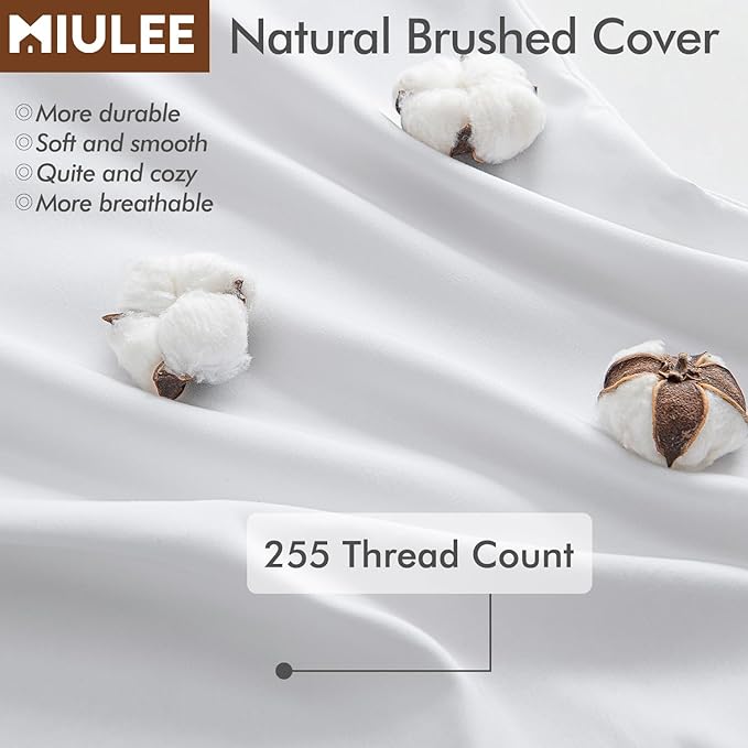 MIULEE 20x20 Inch Throw Pillow Insert Premium Throw Pillow Polyester Microfiber Stuffer Pillow for Sofa Bed Couch
