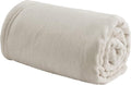 Bedsure GentleSoft Bedding Fleece Blanket for Girls and Boys - Soft Cozy Cute Small Throw Blankets for Travel, 43x55 Inches, Linen
