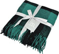 Blankets - Buffalo Plaid Throw Blanket - Decorative Classic Blanket - Comfortable and Ultra-Soft - Lightweight & Indoor Outdoor Blanket - Ideal for Living Room, Couch, Travelling Good for All Seasons