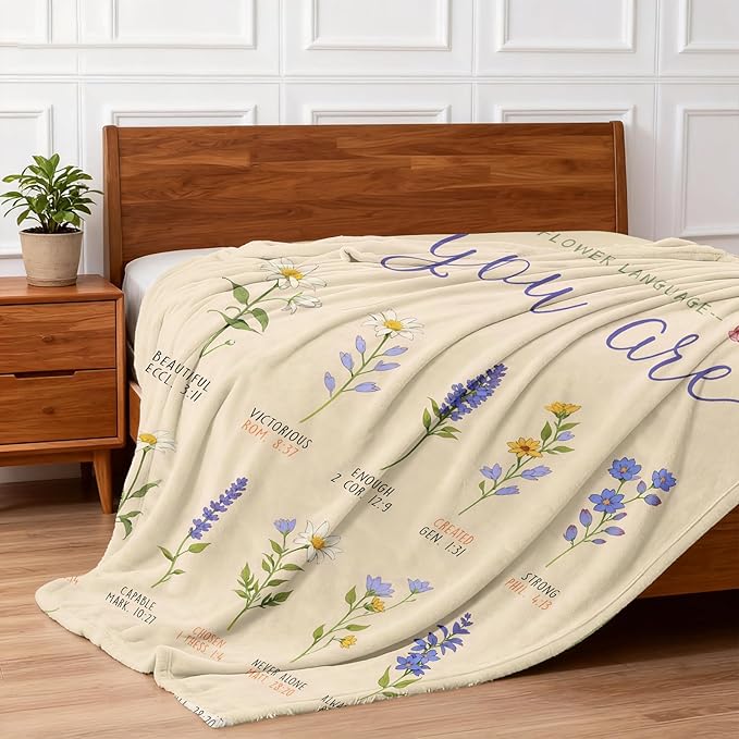 Christian Gifts for Women Faith, Inspirational/Religious/Spiritual Gifts for Adults, Soft Throw Blankets for Women/Men, Personalized Blankets for Adults 40"x 50"