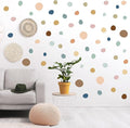 15 Sheet 300 Pcs Irregular Polka Dots Boho Wall Decal Terrazzo Playroom Bedroom Removable Modern Vinyl Boho Wall Stickers(Boho Color)