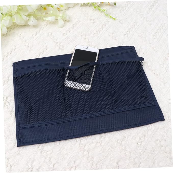 Hanging Storage Pouch Organizer Bedside Storage Bag for Phone Earphones Chargers Books Water Bottle Tidy