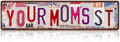 Vintage Your Mom's St Wall Decor Street Signs Pink Room Metal Tin Signs Gife for Women Girl 16 x 4 Inches