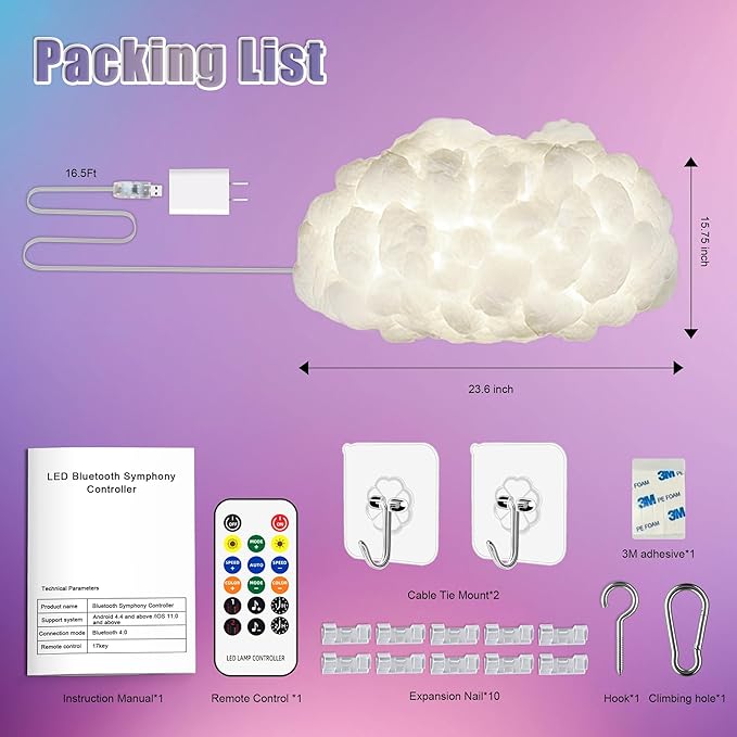 Led Cloud Lights (4 Set)
