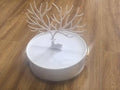 MORE&LESS Antler Striped Rotating Jewelry Storage Box. The antlers can hang earrings, ear studs, bracelets, keys, etc.