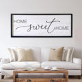 Home Sweet Home Decorative Rustic Sign & Plaque Framed Wall Art for Couples, 40''×15'' Vintage Farmhouse Wooden Horizontal Home Sweet Home Wall Decor Above Bed, Cottagecore Wedding Gift