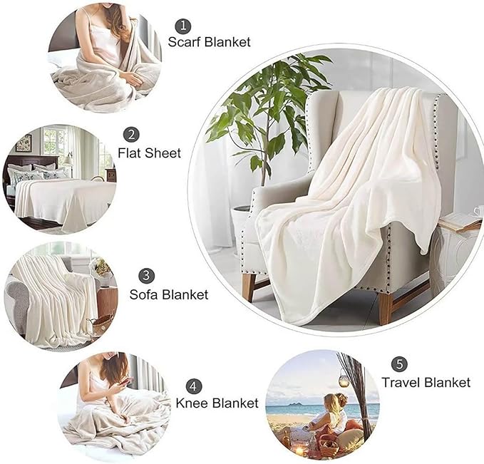 Bear Rustic Cabin Moose Blanket Soft Flannel Farmhouse Throw Blanket Gifts for Adults Cozy Blanket for Red Black Check Farmhouse Art All Season Couch Bed Sofa Home Decor, 50"x60"