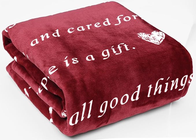WOLF CREEK BLANKET Super Soft Gift Blanket for Women or Men - Light & Love Compassion - Get Well Soon, Positivity Courage Inspiration Healing Support & Comfort Gift for Mom Friend Sister. Cozy Fleece