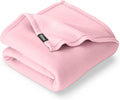Bare Home Polar Fleece Blanket - Light Pink - Warm & Cozy - Premium Fleece for Bed, Sofa, Camping, Travel and Cold Nights - Lightweight Blanket (King, Light Pink)
