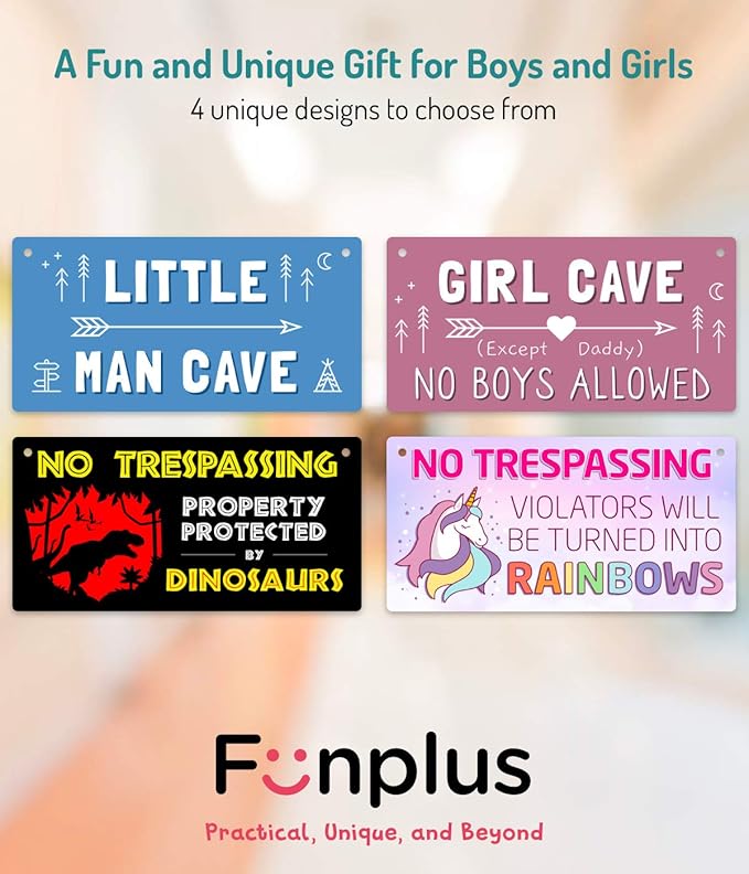 Unicorn Decor for Girls Room, Decorations For Bedroom, 12″x6″ PVC Plastic Decoration Hanging Sign, High Precision Printing, Water Proof