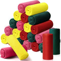 24 Packs Fleece Throw Blanket Soft Warm Lightweight Fleece Blanket Cozy Throw Bulk for Bed Couch Sofa Home Office Wedding Gifts Suitable for Seasons, 50 x 60 Inches(Multi Color)