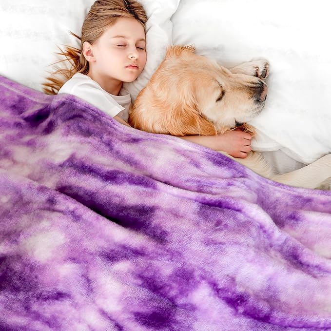 MUGD Blankets Fuzzy Soft Fleece Throw Blanket Cozy Soft Warm Throw Blanket for Bed