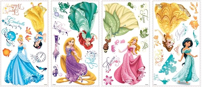 RoomMates Disney Princess Royal Debut Peel and Stick Wall Decals , RMK2199SCS