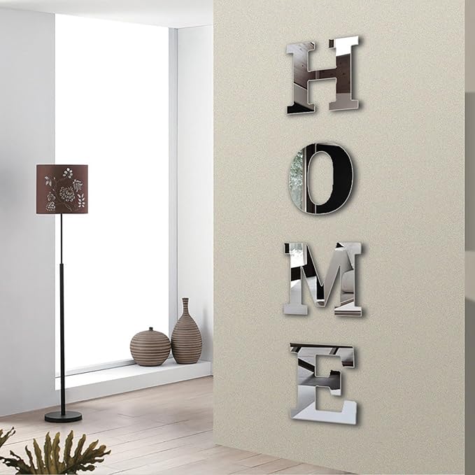 Wall Decor Upgrade Home Signs Mirrors Home Decor Mirror Wall Stickers Living Room Decor Acrylic Wall Decor for Bedroom