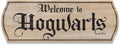 Harry Potter Welcome to Hogwarts Banner Wood Wall Decor - Vintage Hogwarts Sign for Movie Room or Bedroom