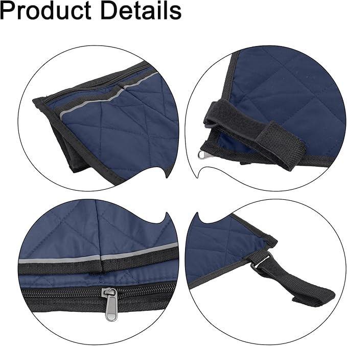 Camping Armrest Storage Bag, Chair Armrest Organizer, Car Seat Hanging Bag, Extended Back Buckle Canvas Beach Chair StorageBag, Side HangingBag For Bedside/Outdoor/Beach/Camping(blue)