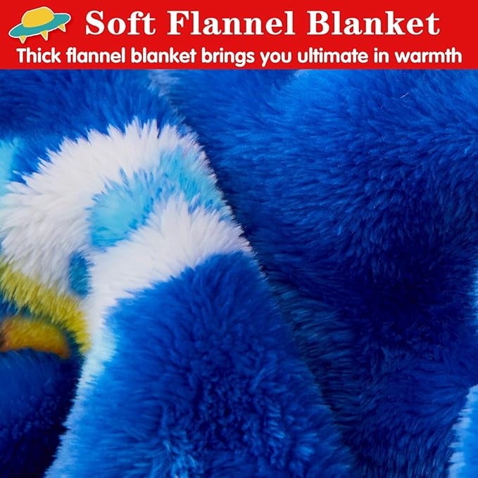 Lukeight Toddler Blanket Gifts for Boys and Girls, Plush Throw Blanket for Kids, Thick and Warm Boys Blanket for Teens Birthday (Space, 50x60 Inches)