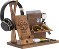 Personalized Headphone Organizer for Camping - Unique Desk Organizer Gift Ideas for Camper to Keep All Personal Items Organized with Style & Space Neat on Birthday, Xmas, Anniversary, Thanksgiving