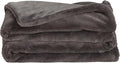 UnHide Lil’ Marsh Faux Fur Blanket - Lightweight, Soft Throw Blanket - Machine Washable - Ideal for Bed, Couch, or Reading Chair- Small (50" x 60") Charcoal Charlie