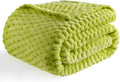 Bnuitland Fruit Green Flannel Throw Blanket (50X70 inches), 300 GSM Fleece Cozy Warm Soft Home Decor Lightweight Bed Sofa Blanket for Adults, Suitable for All Seasons.