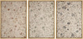 MUDECOR Framed Wall Art Print Set Vintage Floral Botanical in Neutral Tones Illustrations Realism Decorative for Living Room, Bedroom, Office - 24"x36"x3 Natural