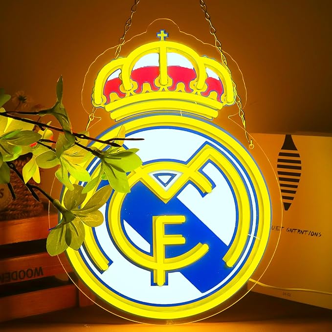 Football Team Logo，Sports Neon Sign for Wall Decor，LED Neon Lights for Bedroom、Man Cave，Birthday、Christmas Gifts for Boys