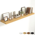 Fun Memories 55 Inch Fireplace Mantel Shelf, 10 Inch Deep Shelves for Display & Wall Storage, Rustic Wood Wall Shelf, Extra Long Floating Shelves for Living Room Laundry Room, Oak, Set of 1