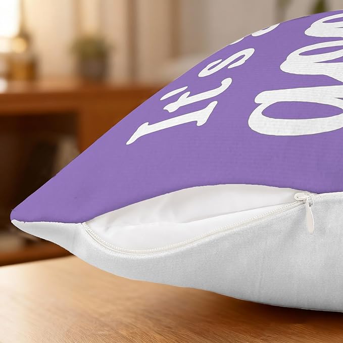 Hexagram Spring Summer Pillow Covers 18x18 Set of 4, Outdoor Floral Daisy Decorative Purple Throw Pillow Covers, You are My Sunshine Farmhouse Cushion Case for Couch Sofa Indoor Home Decor(No Insert)