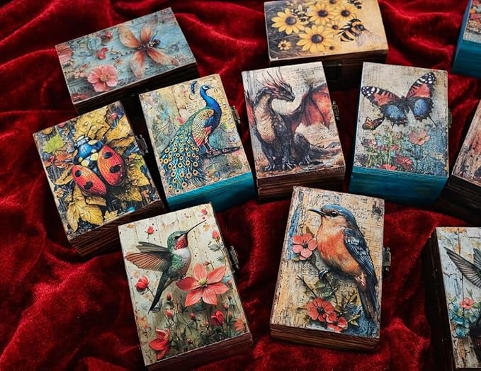 RK Collections Robin Trinket Box I bird Jewelry Keepsake Box I Robin Lovers Gift Idea For Animals (4x2.75)