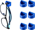 Sunglass Organizer 6 Pack, Glasses Holder & Eyeglass Holder for Eyewear, Sunglasses, Reading Glasses. Sunglass Holder for Home, Office, Car, Driver, Workshop. Glasses Accessories (Blue)
