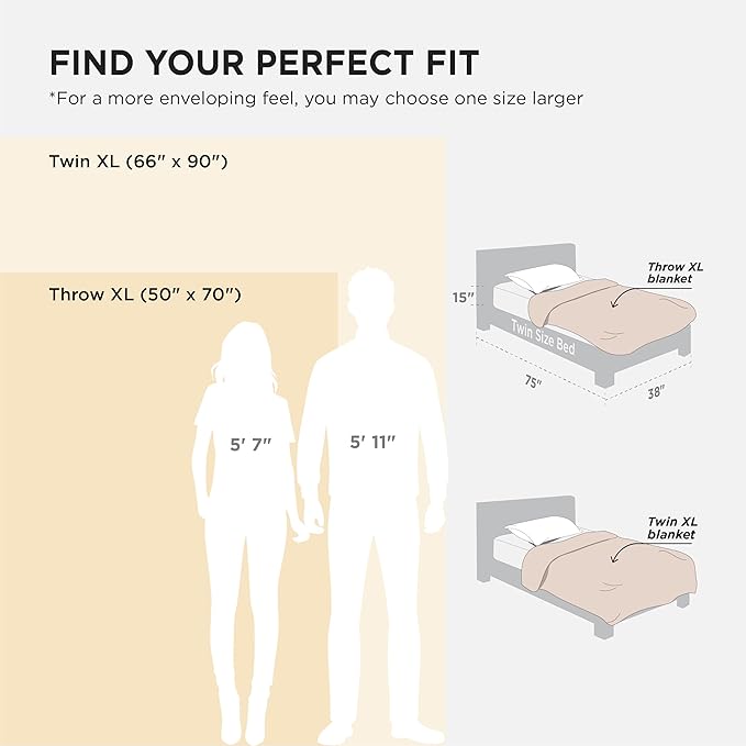 Bedsure Gentlesoft 100% Cotton Blanket Twin XL Size for College Dorm - Cooling Breathable and Soft for Spring Summer, Waffle Weave Twin Blanket for Bed, Dorm Room Essentials, White, 66x90 inches