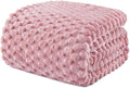 Exclusivo Mezcla Fleece King Blanket for Bed, Extra Large Fuzzy Dusty Pink Bed Blankets, Soft Cozy Plush Sofa Throws for All Seasons, 90x104 Inches