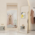 Mirror Full Length, Upgraded Body Wall Mirrors with Shatter-Proof Glass, Floor Standing, Hanging or Leaning, Tall Mirror with Stand Aluminum Alloy Frame for Bedroom